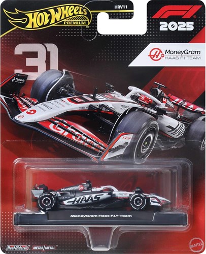 Hot Wheels auto da corsa Premium Formula 1 MoneyGram Haas F1 Team Esteban-2