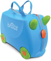 Trunki Valigia Bambini Ride-On Blu Terrance - Bagaglio a Mano con Ruote