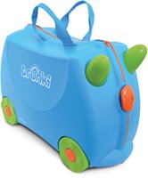 Trunki Valigia Bambini Ride-On Blu Terrance - Bagaglio a Mano con Ruote-2