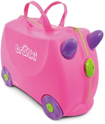 Trunki valigia per bambini - bagaglio a mano rosa Trixie - valigia cavalcabile