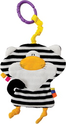 Mom's Care giocattolo per bebè peluche gatto sensoriale frusciante