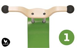 Wishbonebike Mini-Flip Mix & Match Top - Bicicletta in legno verde per bambini