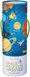 Crocodile Creek puzzle educativo spazio 200 pezzi con poster