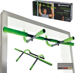 Schildkröt barra per trazioni da porta fitness multifunzione regolabile, verde