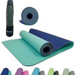 Schildkröt tappetino yoga bicolore navy mint - tappetino antiscivolo 4mm