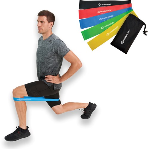 Schildkröt fitness mini bande di resistenza set 5 pezzi allenamento in lattice