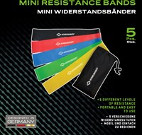 Schildkröt fitness mini bande di resistenza set 5 pezzi allenamento in lattice-2