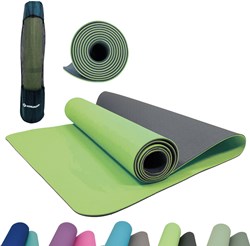 Schildkröt tappetino yoga lime-antracite 4mm - tappetino fitness antiscivolo senza PVC