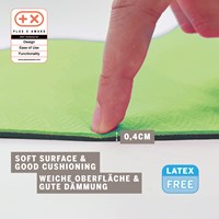Schildkröt tappetino yoga lime-antracite 4mm - tappetino fitness antiscivolo senza PVC-2