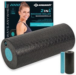 Schildkröt rullo massaggiante 2in1 foam roller per recupero muscolare e mobilità
