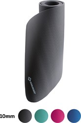 Schildkröt tappetino fitness 10mm antiscivolo grigio con tracolla e consigli