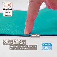 Schildkröt tappetino yoga antiscivolo bicolore 4mm antracite blu senza PVC-2