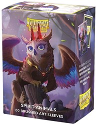 Asmodee bustine protettive Brushed Art The Dragowlis 100 pezzi