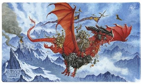 Asmodee tappetino da gioco Dragon Shield The Raid con tubo - accessorio carte