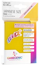 Gamegenic bustine carte formato giapponese giallo 60 pezzi - protezione carte