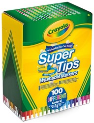Crayola pennarelli Supertips lavabili 100 pezzi divertimento colorato