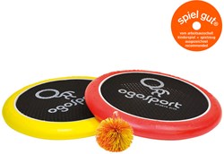 OGO Sport set gioco di lancio e presa 29 cm rosso-giallo da spiaggia