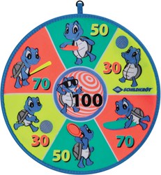 Schildkröt set gioco freccette morbide con bersaglio in velcro e palline
