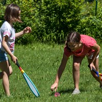 Schildkröt set racchette giganti gioco bambini tennis badminton esterno-3