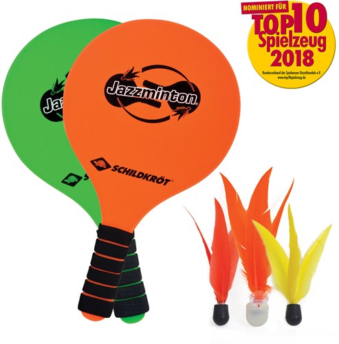 Schildkröt Jazzminton set beachball LED birdies divertimento