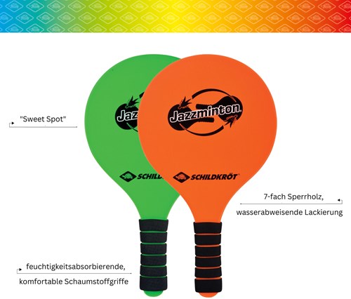 Schildkröt Jazzminton set beachball LED birdies divertimento-3
