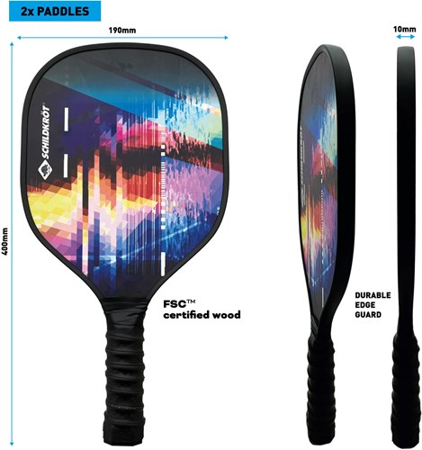 Schildkröt Set Pickleball per 2 giocatori - Giocattolo sportivo con racchetta-2