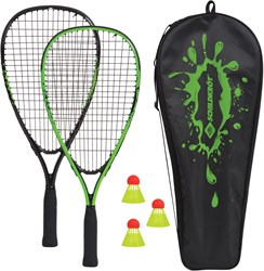 Schildkröt set speed badminton - giocattolo sportivo con racchette stabile al vento