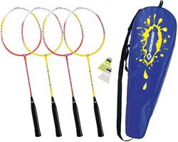 Schildkröt set badminton per 4 giocatori con racchette e volani