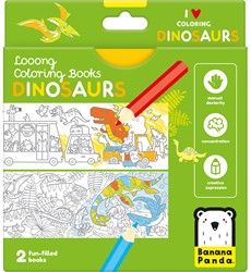 Banana Panda libro da colorare looong: Amo colorare Dinos 4+