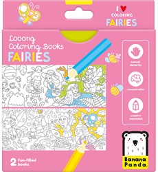 Banana Panda Libro da colorare looong: Amo colorare fate 4+