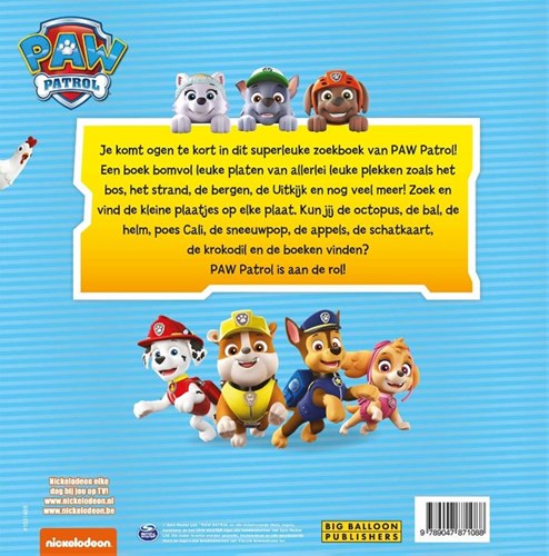 Big Balloon PAW Patrol Libro di ricerca grande 3+-2