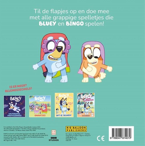Big Balloon Bluey - Libro con alette giochi e avventure 4+-2