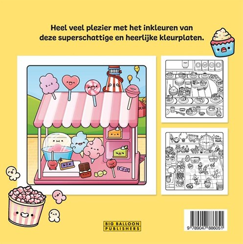 Big Balloon libro da colorare Cozy libro da colorare Jammie! per bambini-2