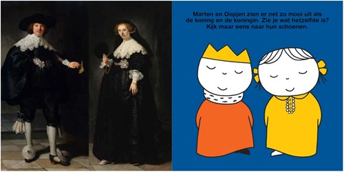 Mercis Arte libro per bambini Miffy x Rembrandt edizione d'arte copertina rigida-3