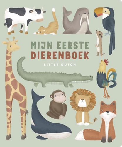 Mercis Little Dutch libro degli animali libro carton per bambini 1+ educativo