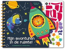 Image Books libro di adesivi avventura spaziale - Adesivi per numero per bambini