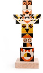 Bajo puzzle da costruzione in legno Totem - giocattolo educativo 13 pezzi