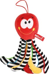 Mom's Care giocattolo per bebè polpo rosso peluche con campanellino e clip