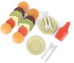 Dantoy set hamburger BIOplastic giocattolo sostenibile 19 pezzi