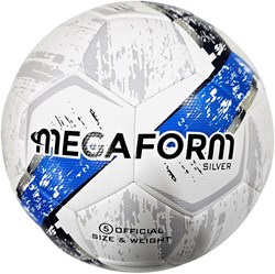 Megaform pallone da calcio Silver 2.0 - Pallone da allenamento ibrido in materiale riciclato