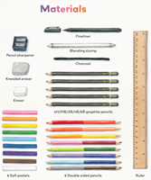 Tiger Tribe set da disegno Amazing Artist Kit per il divertimento creativo-3
