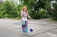 BS Toys Diabolo - Giocattolo Giocoleria Esterno Bambini - Blu - Circo-3