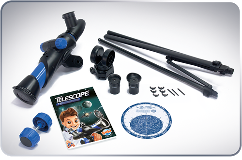 Buki telescopio - telescopio per bambini con 15 attività e mappa stellare-2