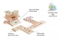 BS Toys Domino XL - Gioco da pavimento in legno - Colorato - Extra grande-2