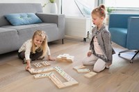 BS Toys Domino XL - Gioco da pavimento in legno - Colorato - Extra grande-3