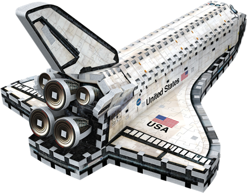 Wrebbit Space Shuttle puzzle 3D - Kit Orbiter 435 pezzi-3