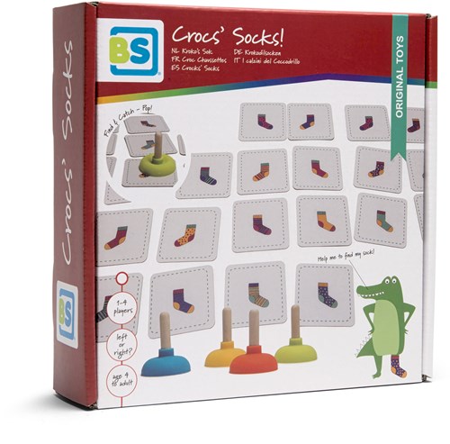 BS Toys gioco per bambini memory calzini coccodrillo - gioco educativo-2