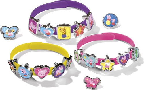 Bambolino Toys Peppa Pig braccialetti scorrevoli kit creazione gioielli - giocattolo-2
