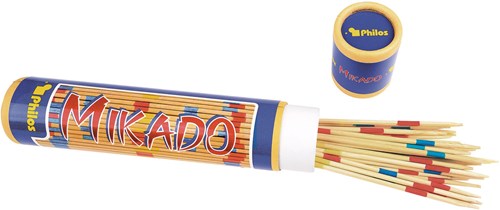 Philos Mikado gioco di abilità in bambù in tubo di cartone - gioco famiglia-3