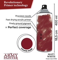 The Army Painter primer giocattolo - Matt White 400ml spray acrilico-3